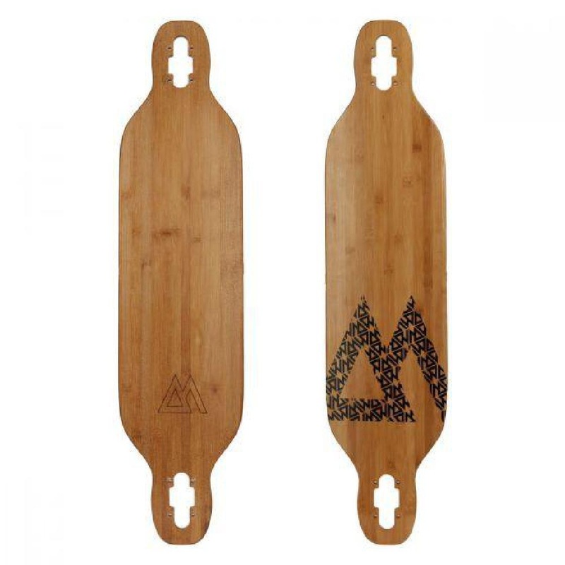 Magneto Bamboo Carving 38″ Longboard – Deck Only Deck