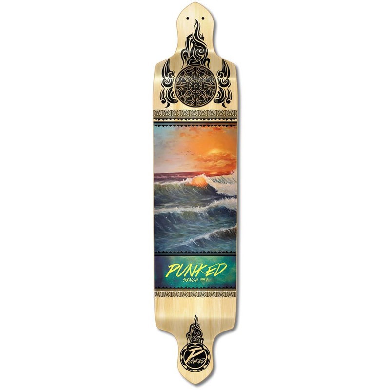 Punked Drop Down Longboard Deck – Wave Scene Deck