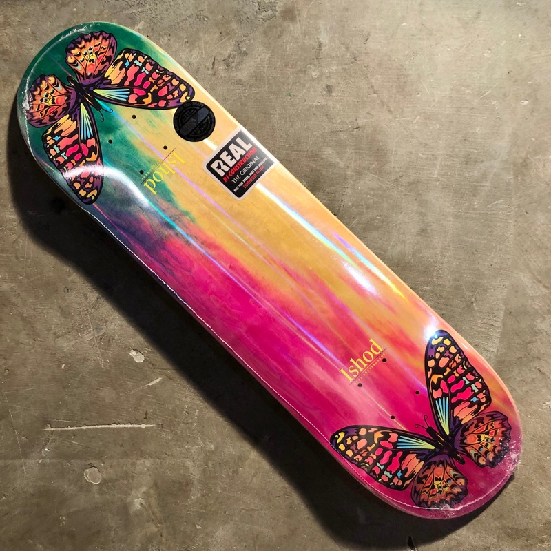 REAL Skateboards – Ishod Wair Rainbow Monarch Twin Tail Deck 8.25″