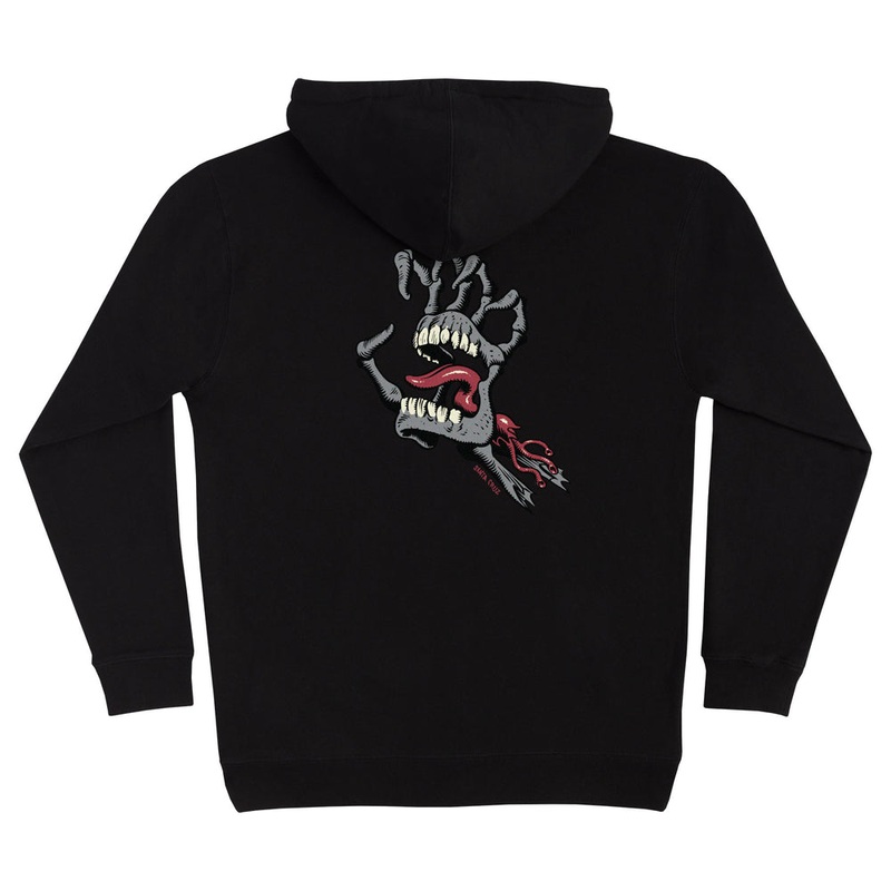 Santa Cruz Bone Hand Cruz Pullover Hoodie 2XL Black