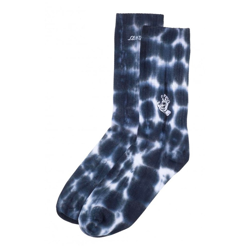 Santa Cruz Mini Mono Hand Tie Dye Sock – Black Spiral