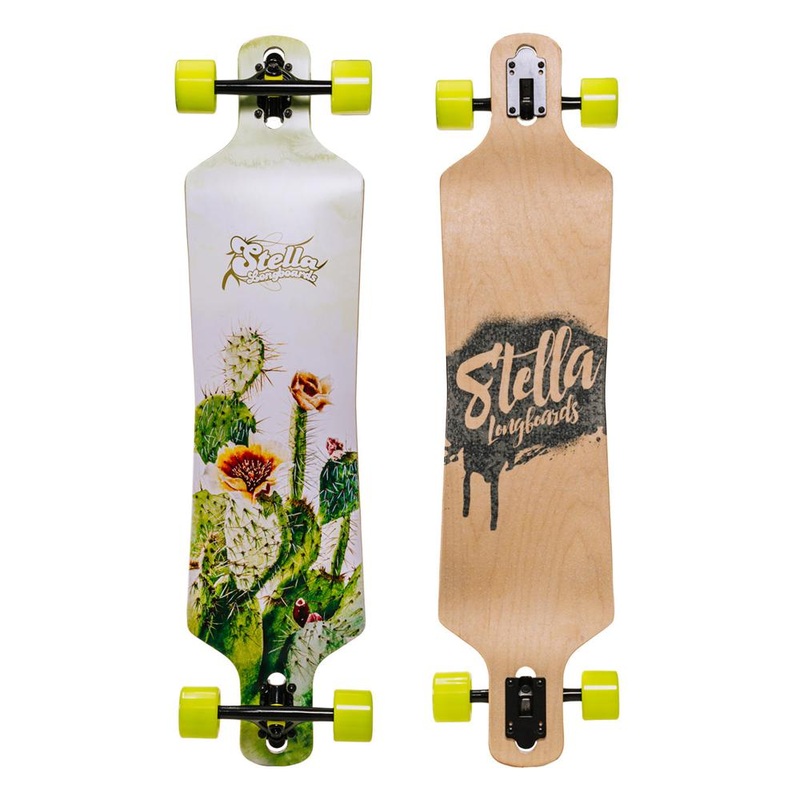 Stella Cactus Flower 40 Drop Through Symmetrical Longboard
