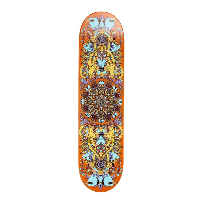 The Drawing Boards – 8.25″ Mandala Deck – Orange 8.25″