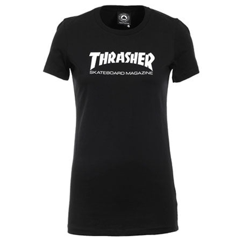 Thrasher Magazine Girls Skate Mag T Shirt Black/ White Small