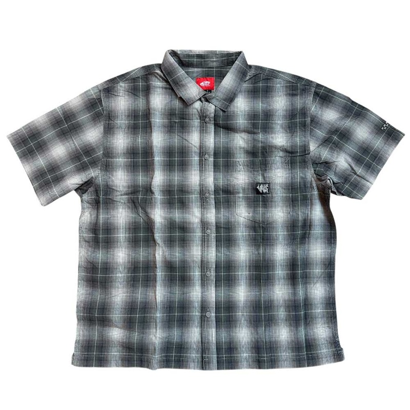 VN000KYW1NU1 Walnut Skate Plaid SS Woven Top Vans MD