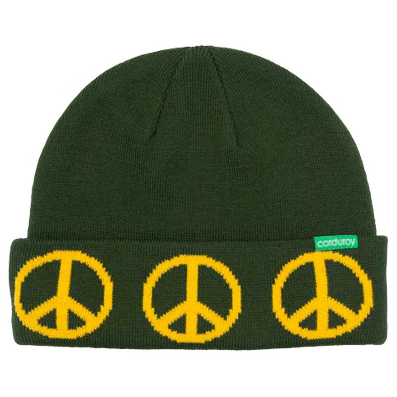 Corduroy One World Beanie – Green Green