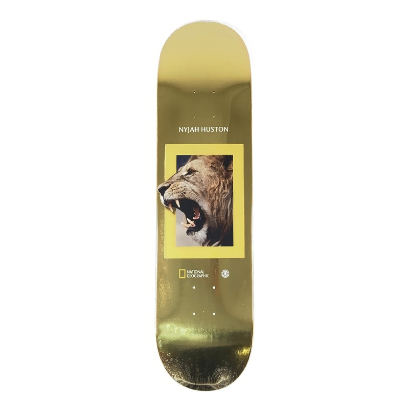 Element – 8.1″ – National Geographic Kings Nyjah Huston Deck – Yellow / Black