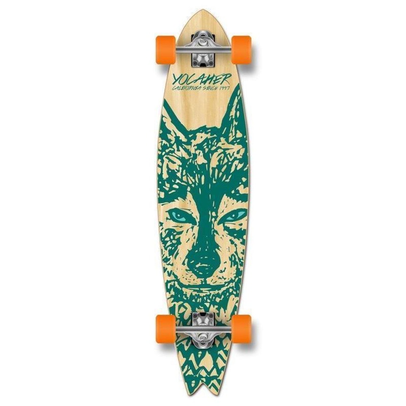 Fishtail Longboard 40 inch Wolf from Punked – Complete Complete