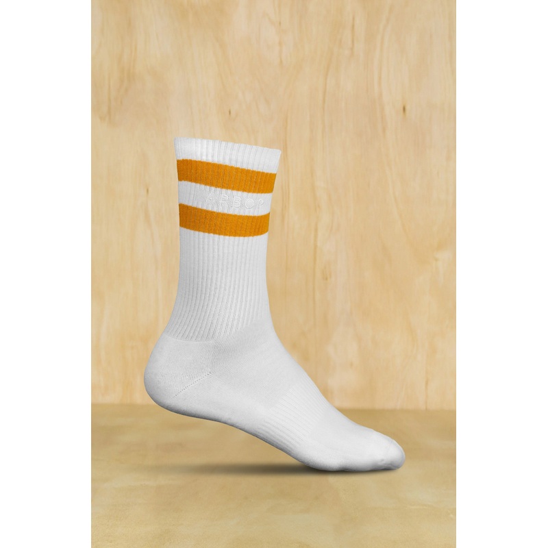 Good Times Vintage Stripes Socks – Mustard OS Mustard