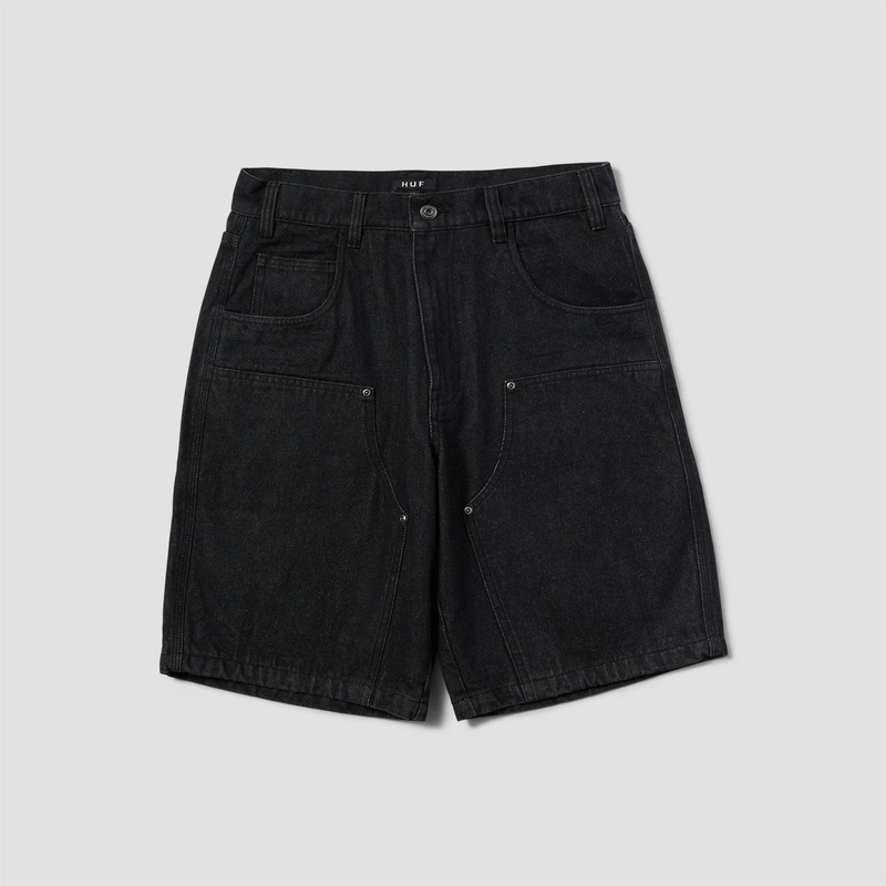 Huf Classic H Double Knee Denim Short Black Denim 26