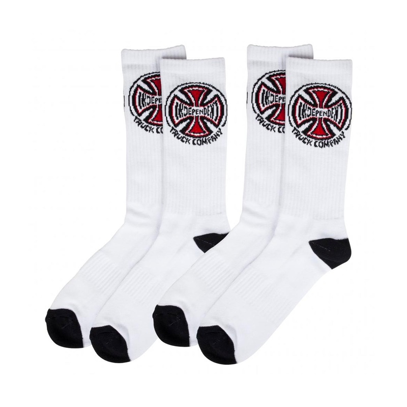 Independent Truck Co. Socks White (x2 Pairs)
