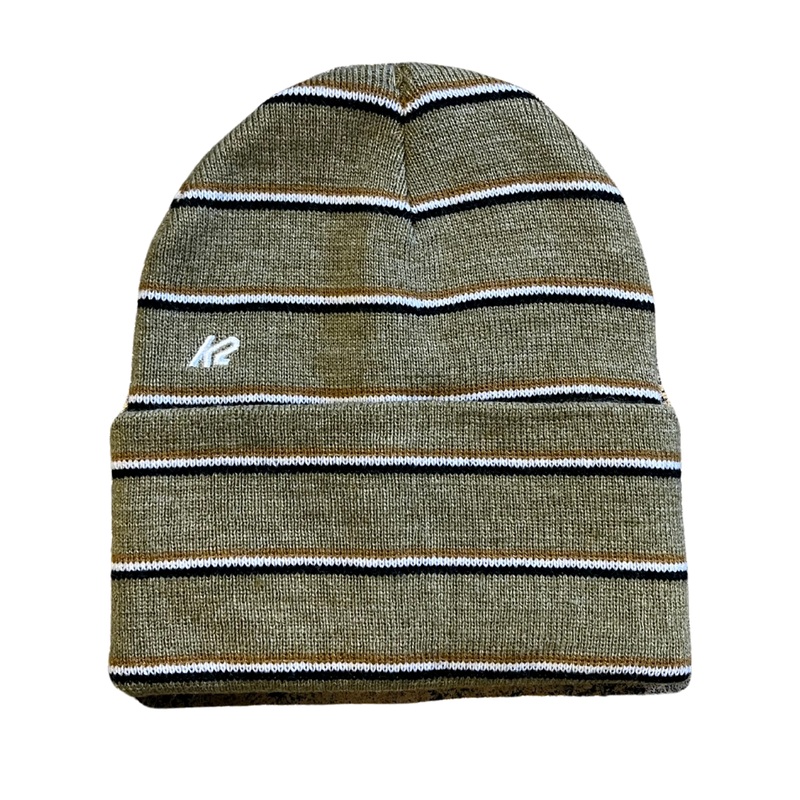 K2 Stripe Beanie Tan