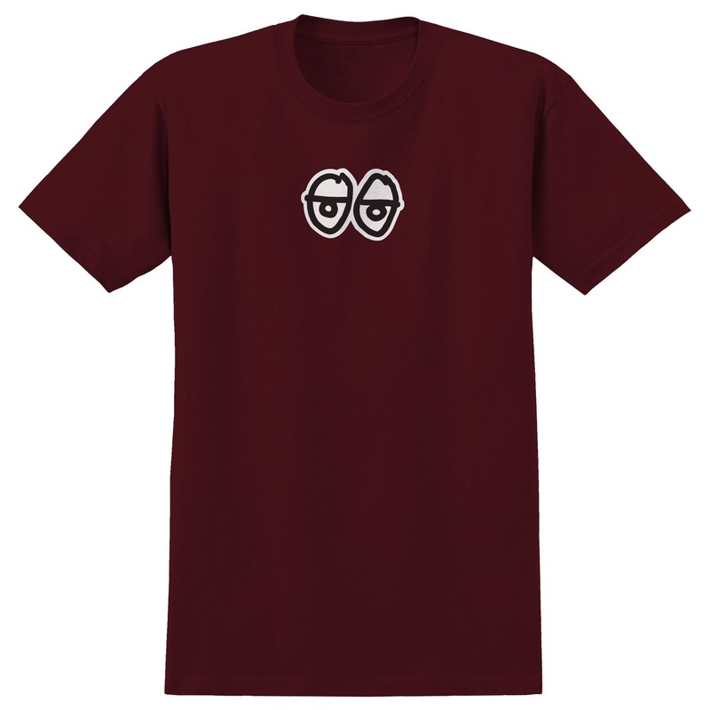 Krooked Eyes LG T-Shirt Burgundy/Black/White M