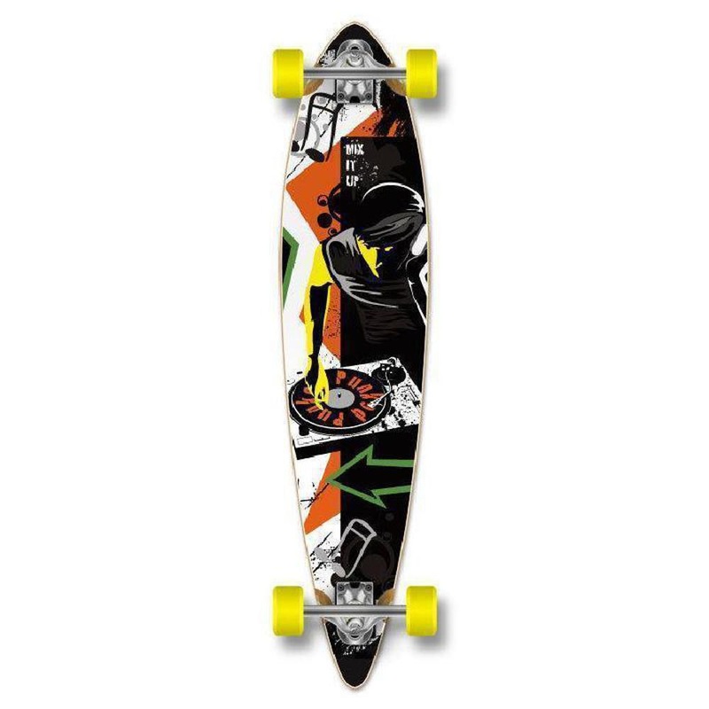 Punked DJ Pintail 40″ Longboard – Complete Complete