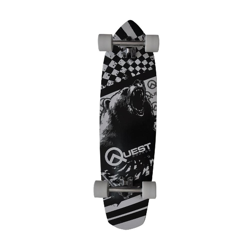 Quest Calibear 36″ Longboard Cruiser Complete