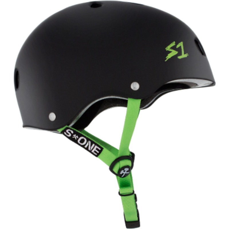 S-1 Helmets “Lifer- Black/Green” Helmet Small