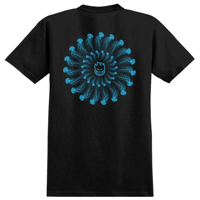 Spitfire Atlantic Drift Jelly Classic T Shirt Black Medium