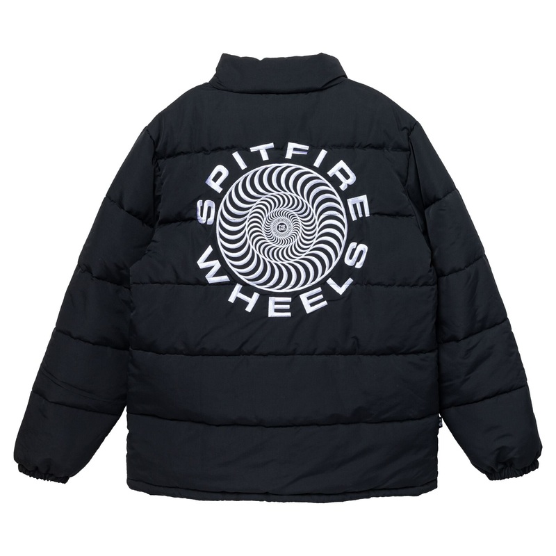 Spitfire Classic 87 Swirl Puff Jacket – Black/White Small Black/White