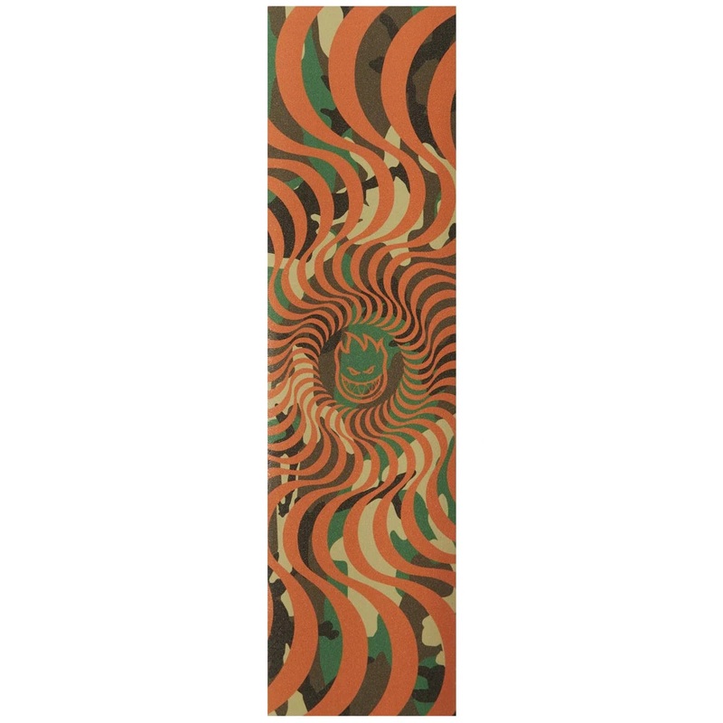 Spitfire Classic Swirl Orange/Camo Griptape 9×33