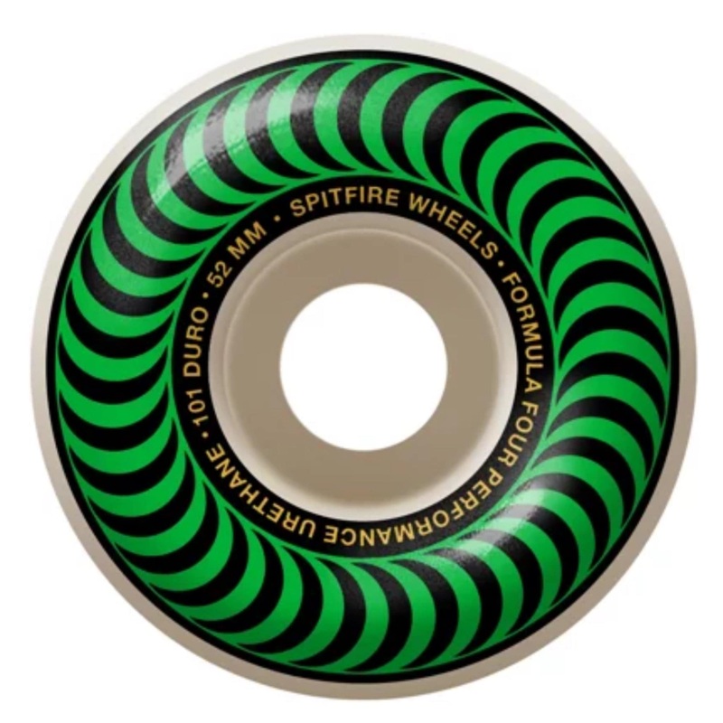 SPITFIRE FORMULA FOUR 101D WHEELS 52MM GREEN