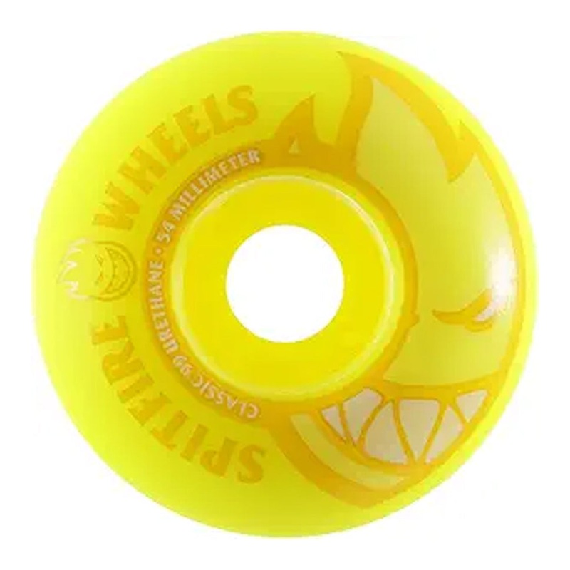 Spitfire Neon Yellow Bighead 99D Wheels Yellow 54mm