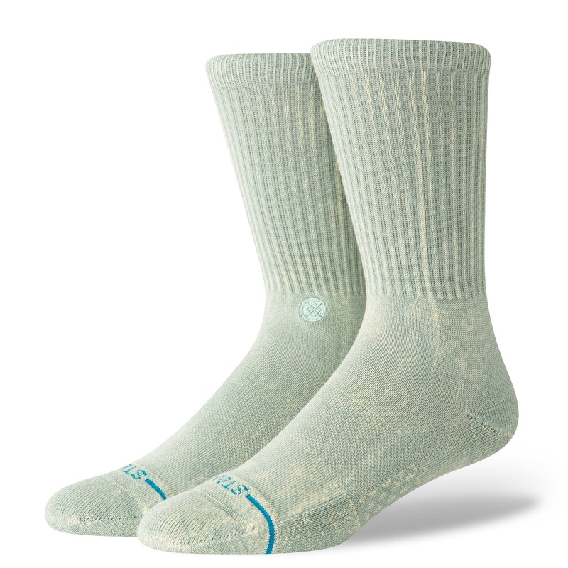Stance Icon Dyed Crew Sock Seagreen M :: Men 6-8.5 / Women 8-10.5