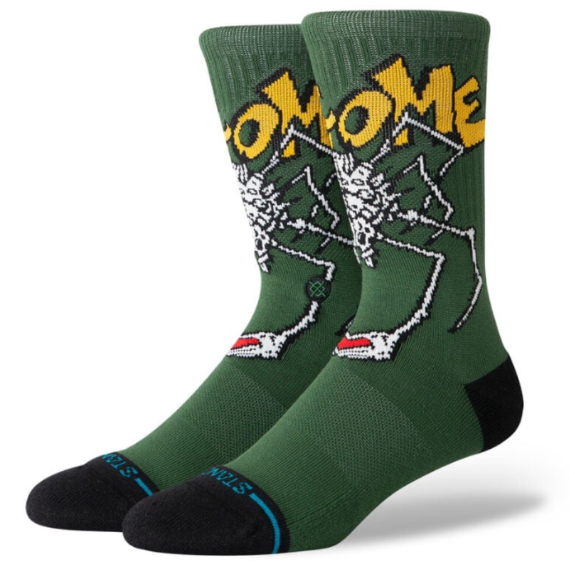 Stance Welcome Wilbur Crew Socks Medium Green