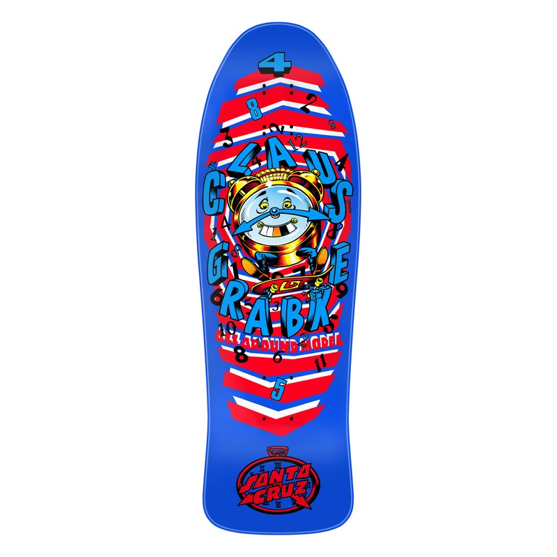 9.89in Grabke All Around Santa Cruz Reissue Skateboard Deck No Color 9.89in x 30.94in