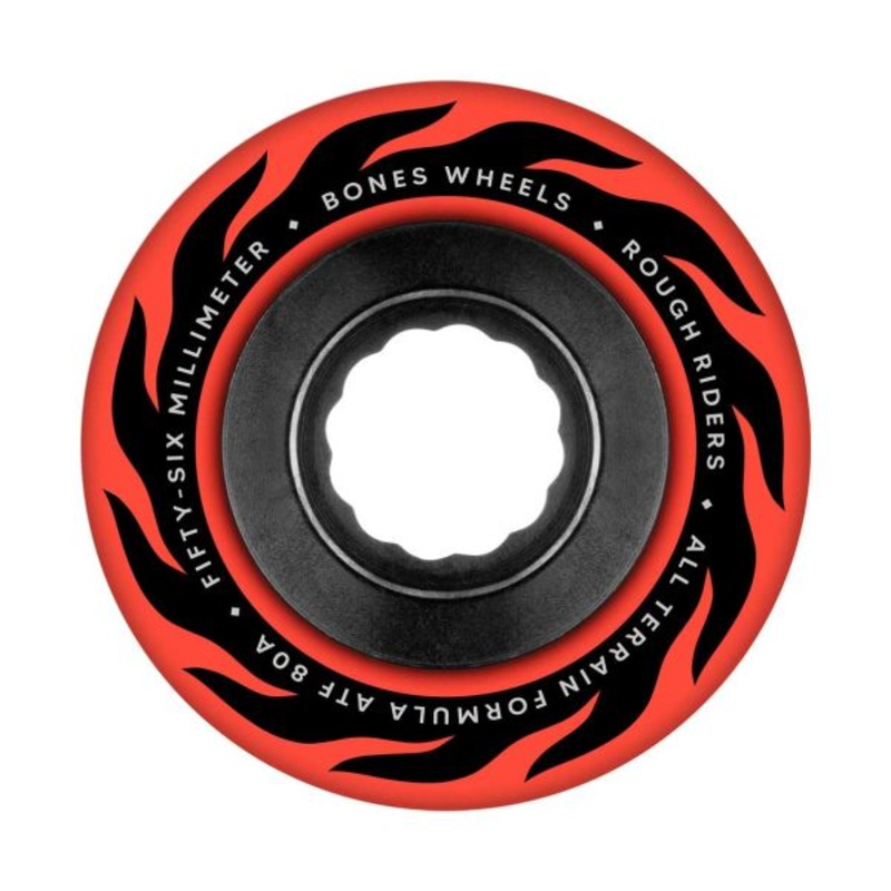 Bones Wheels “Eternal Flame- Rough Riders” Assorted Sized Green Wheels 56MM