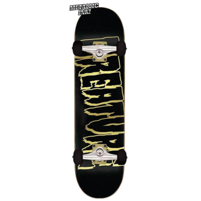 Creature Logo Outline Complete Black/Gold Skateboard 8.25″ 8.25″
