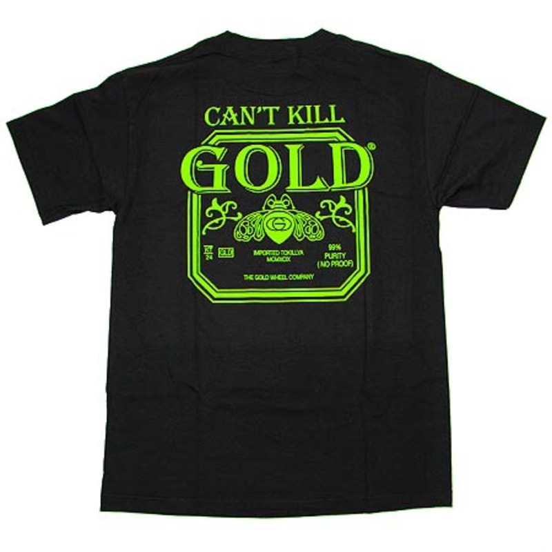 Gold Wheels Bee T Shirt Black Medium