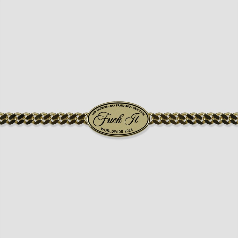 Huf Fuck It Bracelet Gold S/M