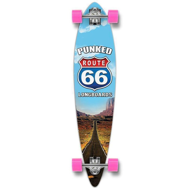 Route 66 The Run Pintail Longboard 40″ from Punked Complete