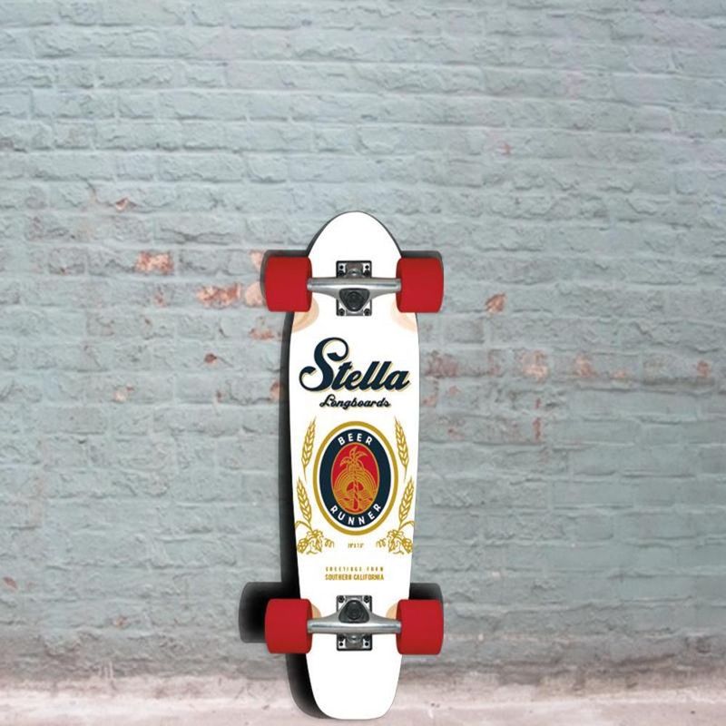 Stella Time Beer runner Longboard Skateboard 29 inch – Complete
