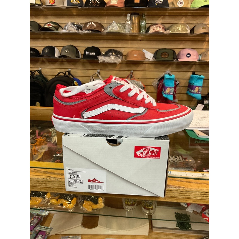 VANS ROWLEY RACING RED MENS 7