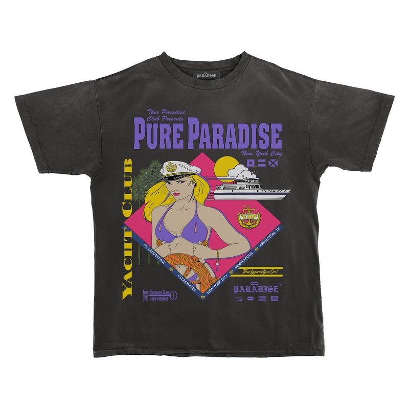 VIP Yacht Club Tee Black S