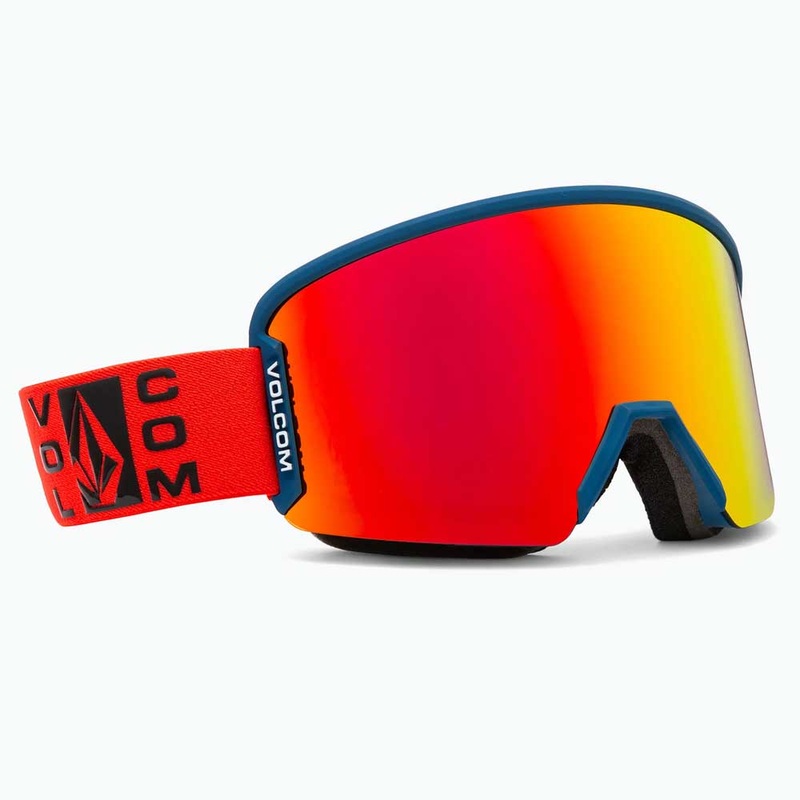 Volcom Garden 2 Snowboard Goggles – Crimson/Red Chrome + Bonus Rose Lens Red Red