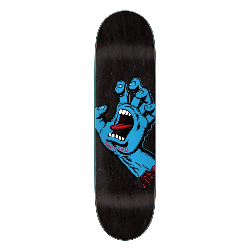 8.60in Screaming Hand Santa Cruz Skateboard Deck No Color 8.60in x 31.95in