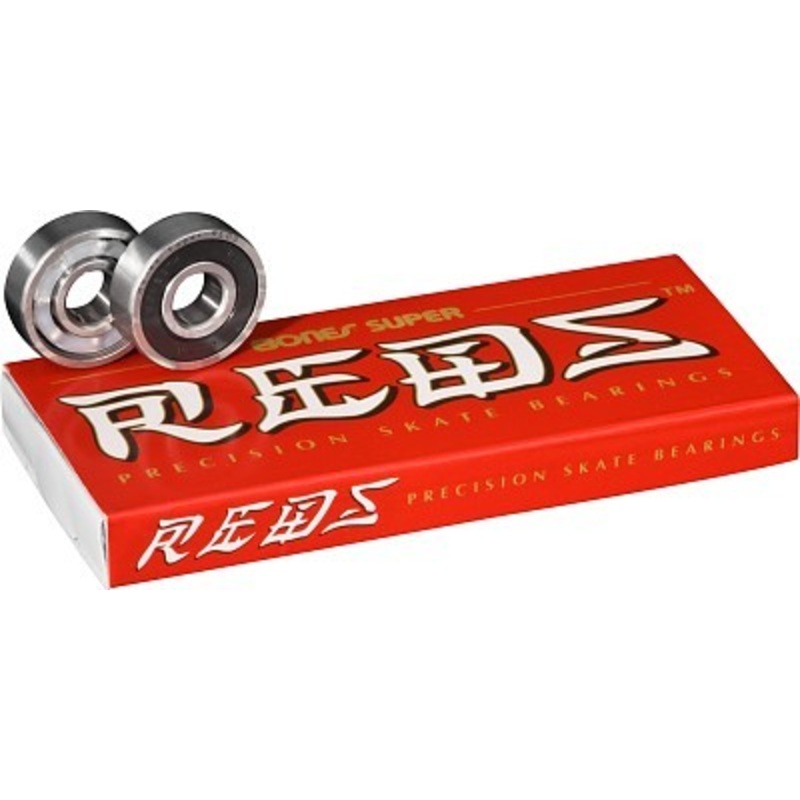 BONES SUPER REDS Skateboard Bearings (8 pk)