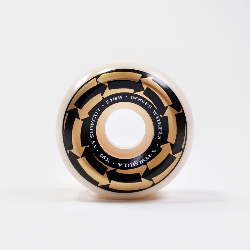 Bones Wheels – 54mm – Hypno Therapy X Formula 97a V5 SideCut – White 54mm 97a