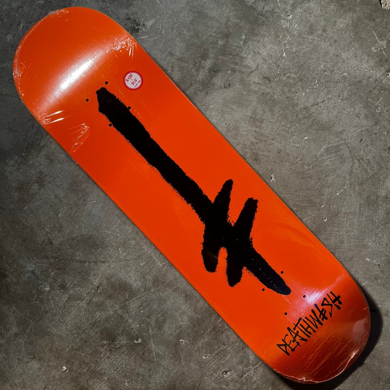 Deathwish Skateboards – OG Gangspray Deck – Orange / Black 8.125″