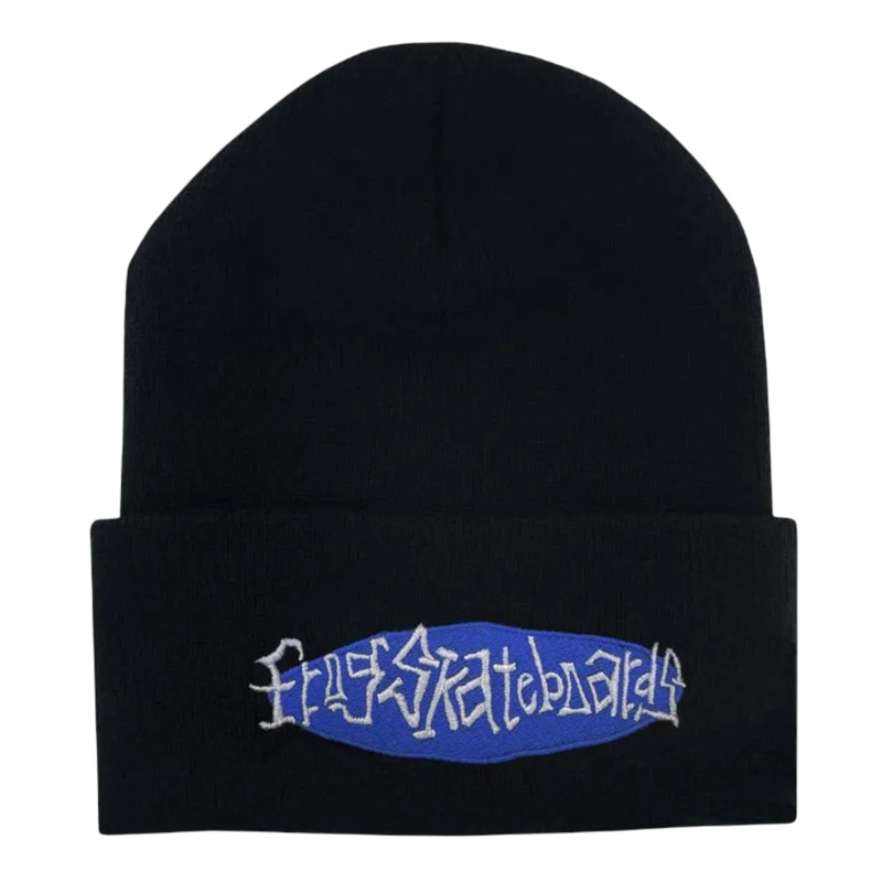 Frog Skateboards Oval Logo Beanie Black OS