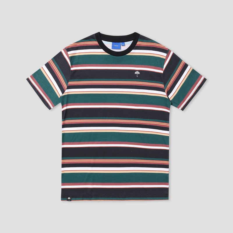 Helas Rayures T-Shirt Green/Black X-Small