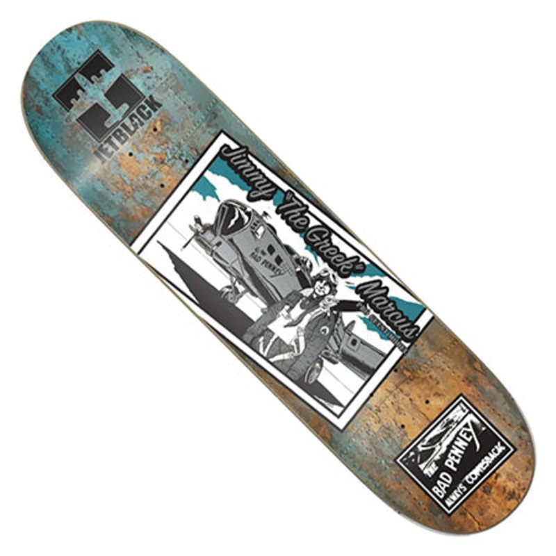 Jetblack Jimmy The Greek Bad Penny Guest Deck Rustic 8.5 X 32 WB:14.25