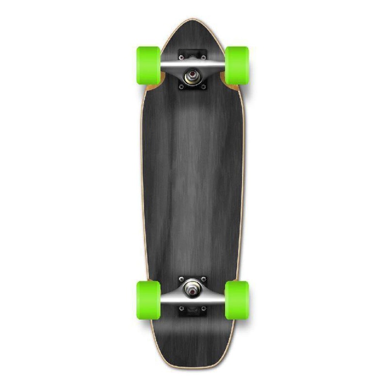 Punked Stained Black 27″ Mini Cruiser Complete Complete