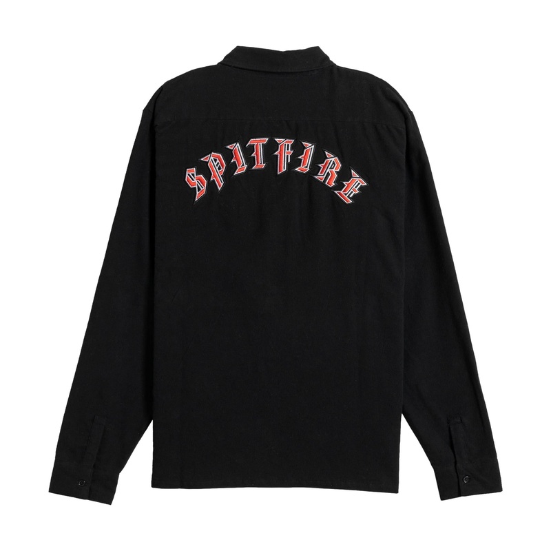 Spitfire Old E Emb. Flannel Black XL