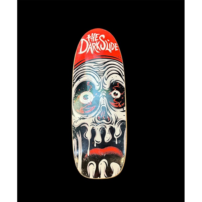 The Dark Slide “Ghoul Skull” Cruiser Shape Skateboard Deck 7.25″ coffin