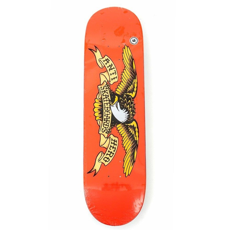 Anti Hero Skateboards “Classic Eagle- Orange” 9.0″ Deck