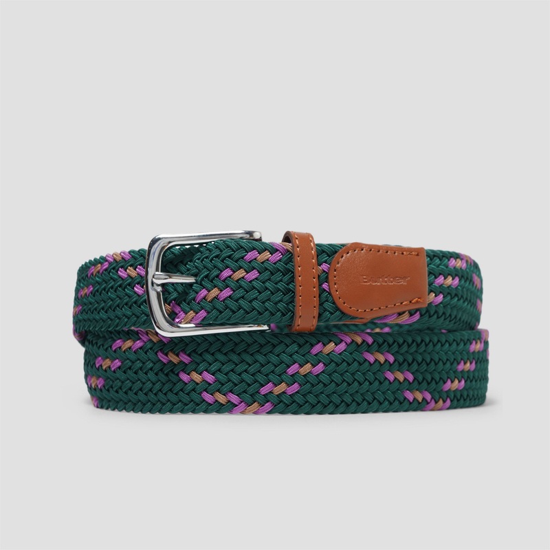 Butter Goods Braided Belt Forest