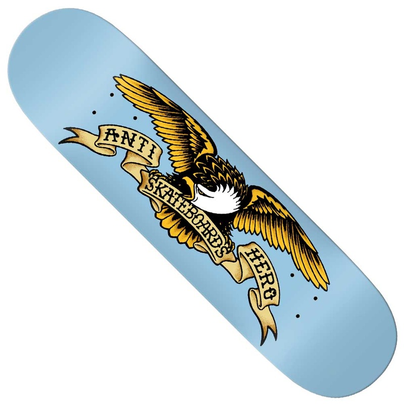 Classic Eagle Light Blue 8.28×31.5 Antihero Skateboard Deck